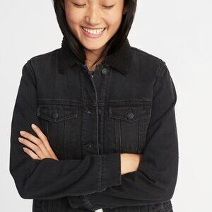 XS Black Women's Jean Jacket